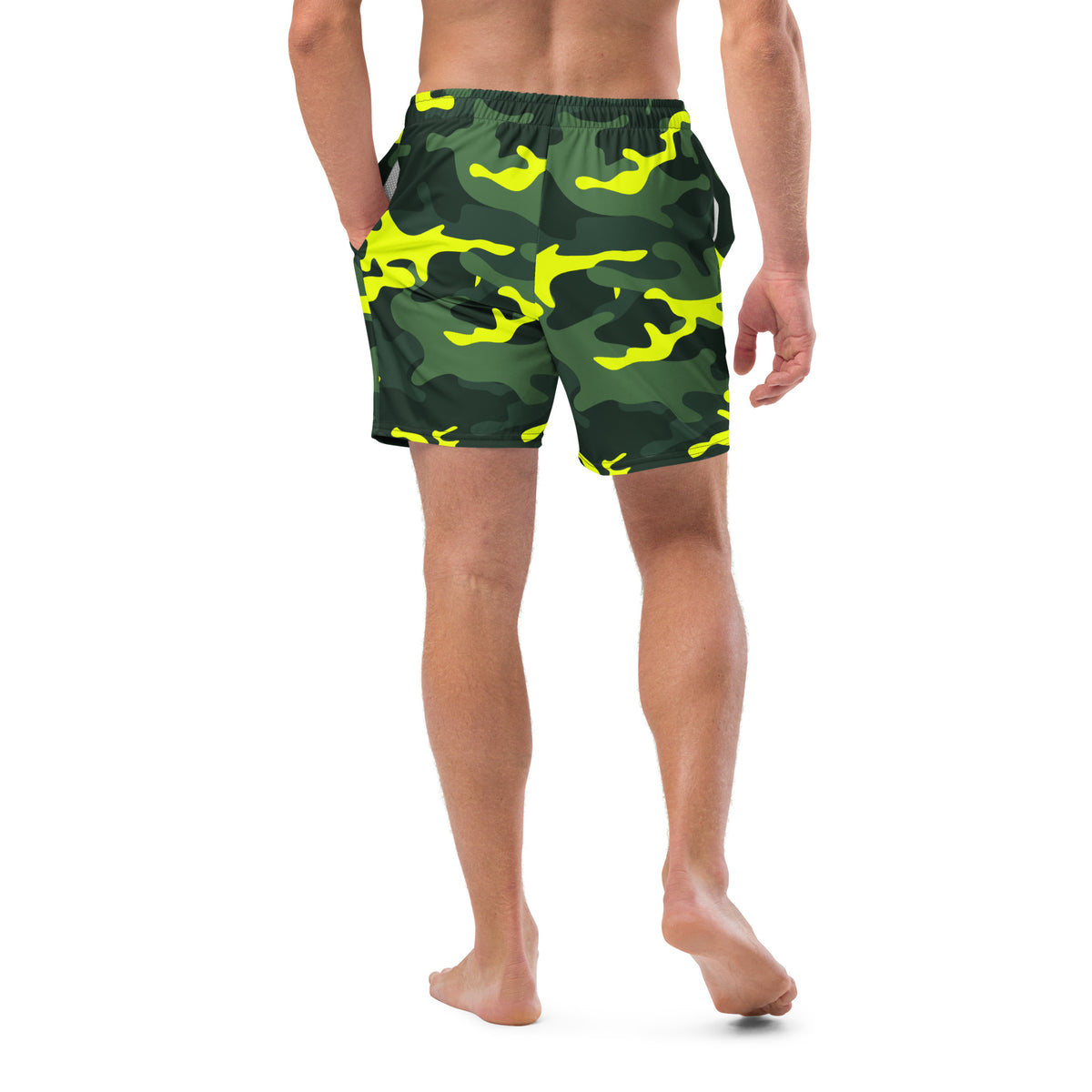 Swim &amp; Leisure Shorts, Camo-Splash, green/neon-yellow