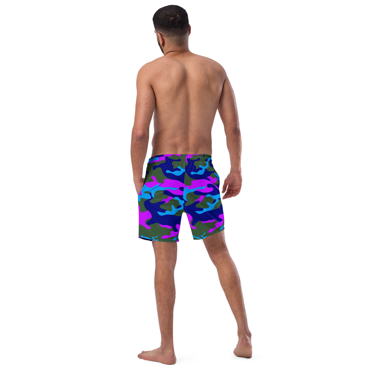 Swim &amp; Leisure Shorts, Camo-Splash, olive/blue/purple