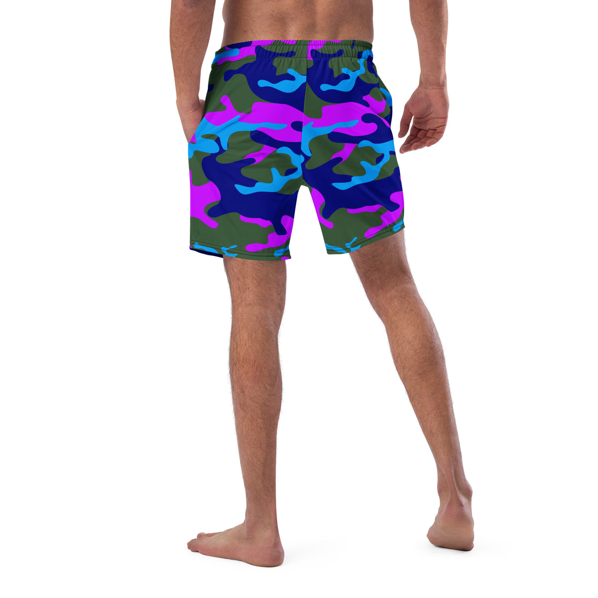 Swim &amp; Leisure Shorts, Camo-Splash, olive/blue/purple