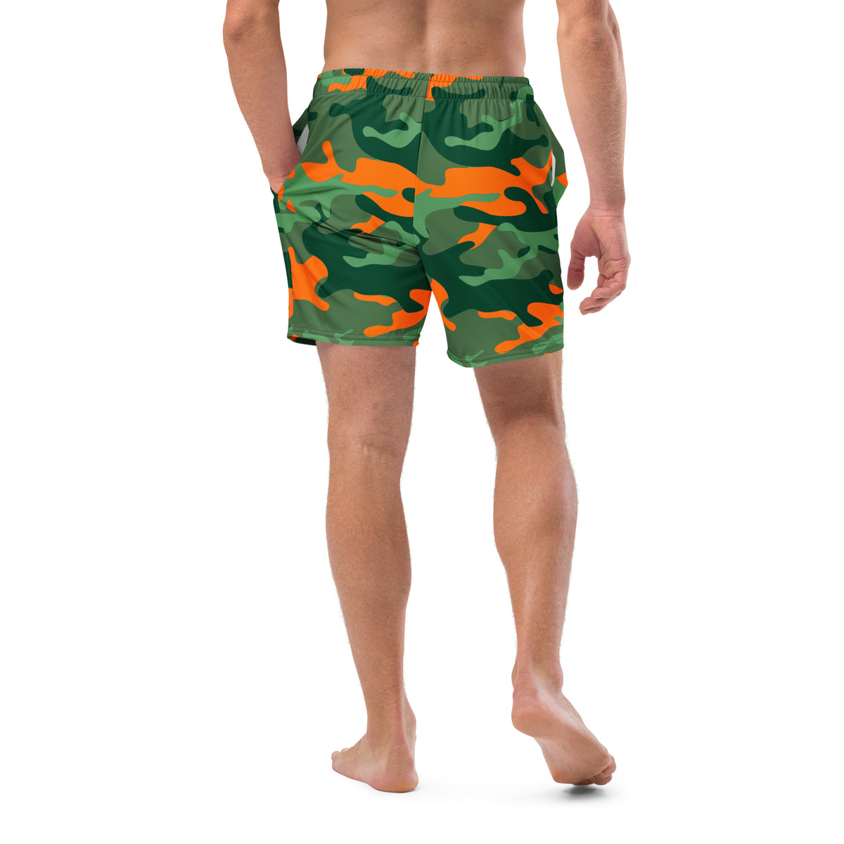 Swim &amp; Leisure Shorts, Camo-Splash, green/orange