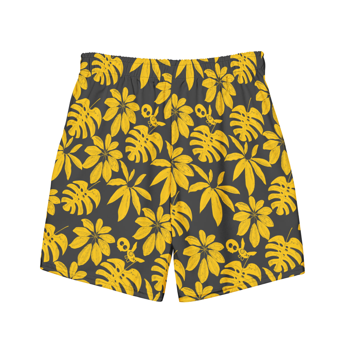 Swim &amp; Leisure Shorts, Jungle Leaves, anthracite/yellow