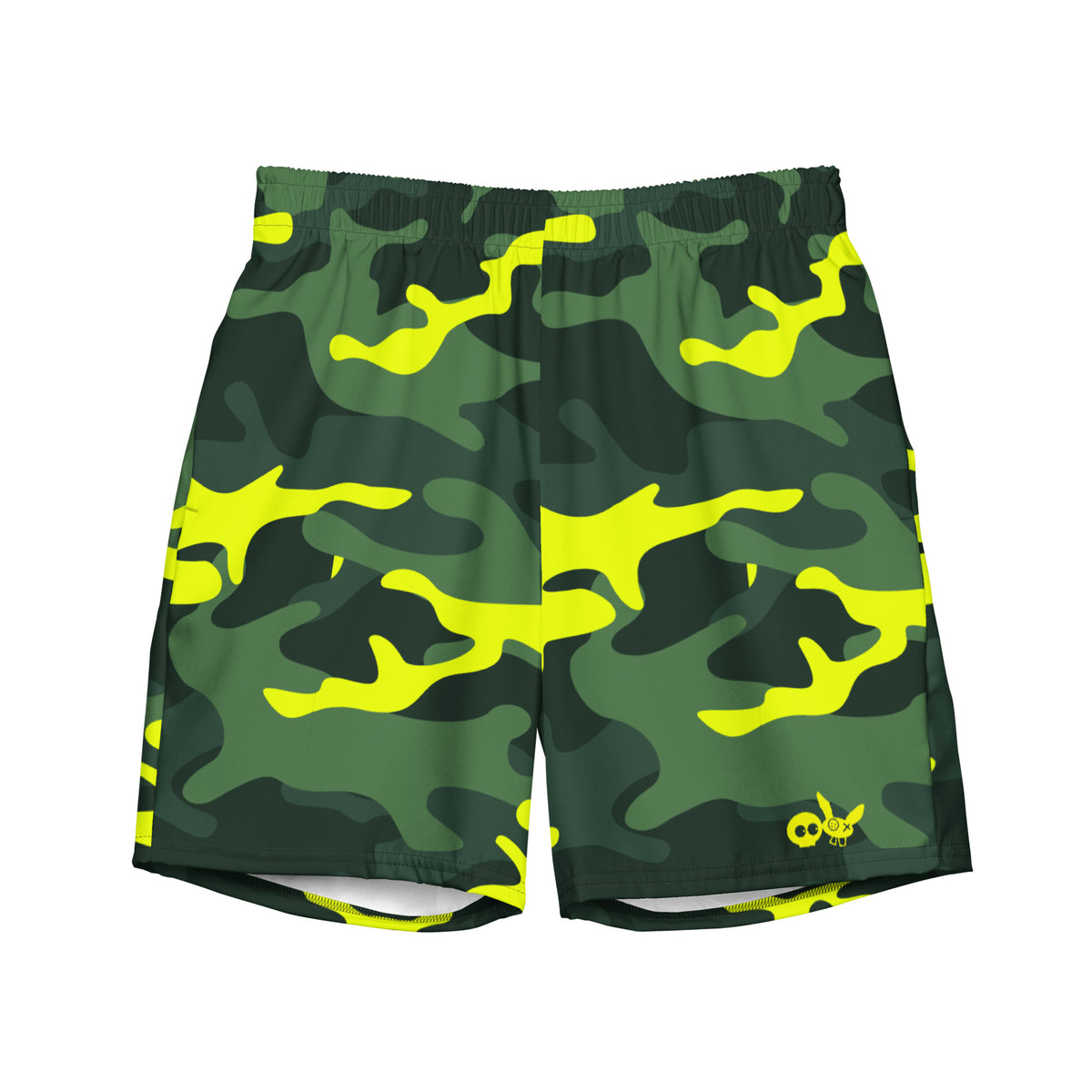 Swim &amp; Leisure Shorts, Camo-Splash, green/neon-yellow