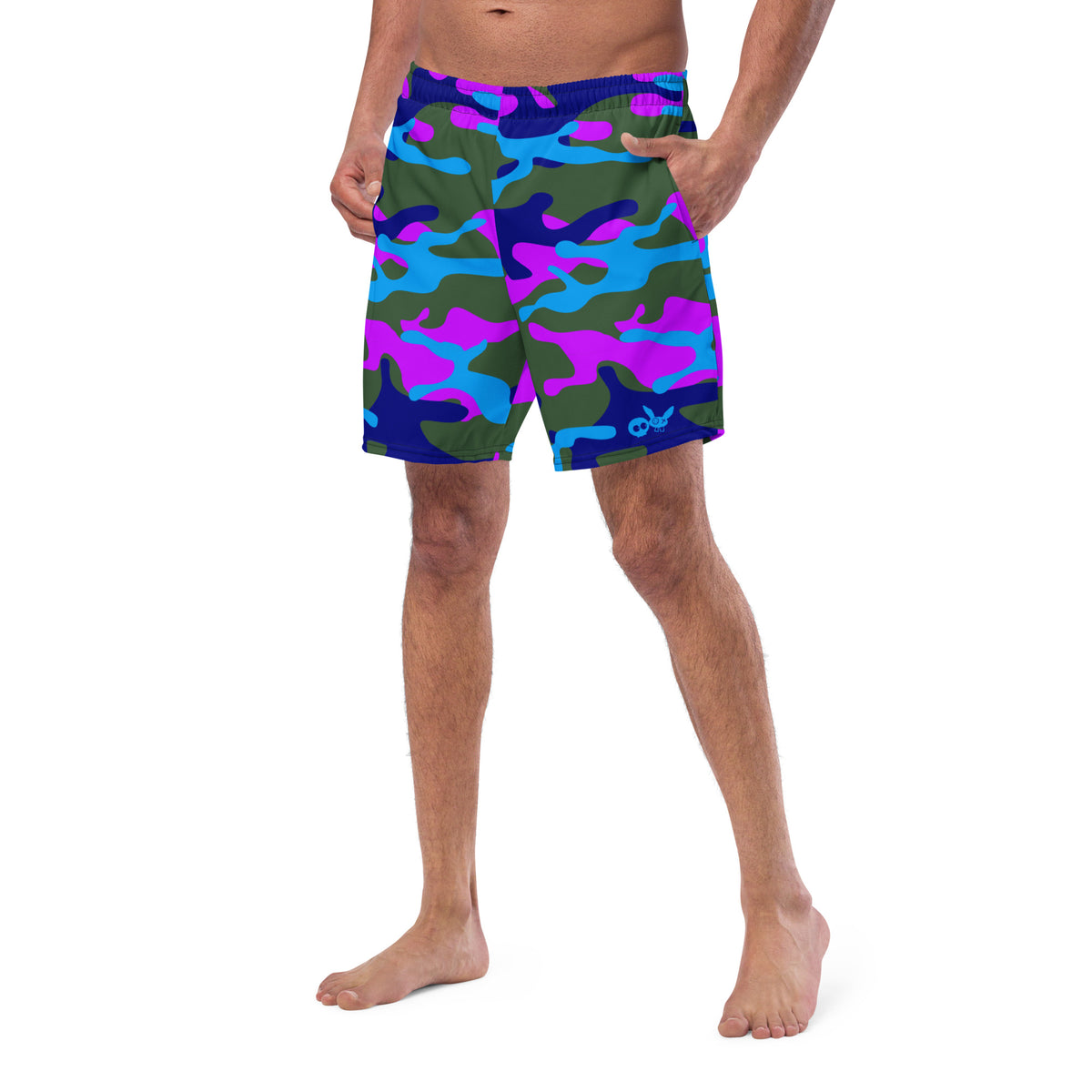 Swim &amp; Leisure Shorts, Camo-Splash, olive/blue/purple