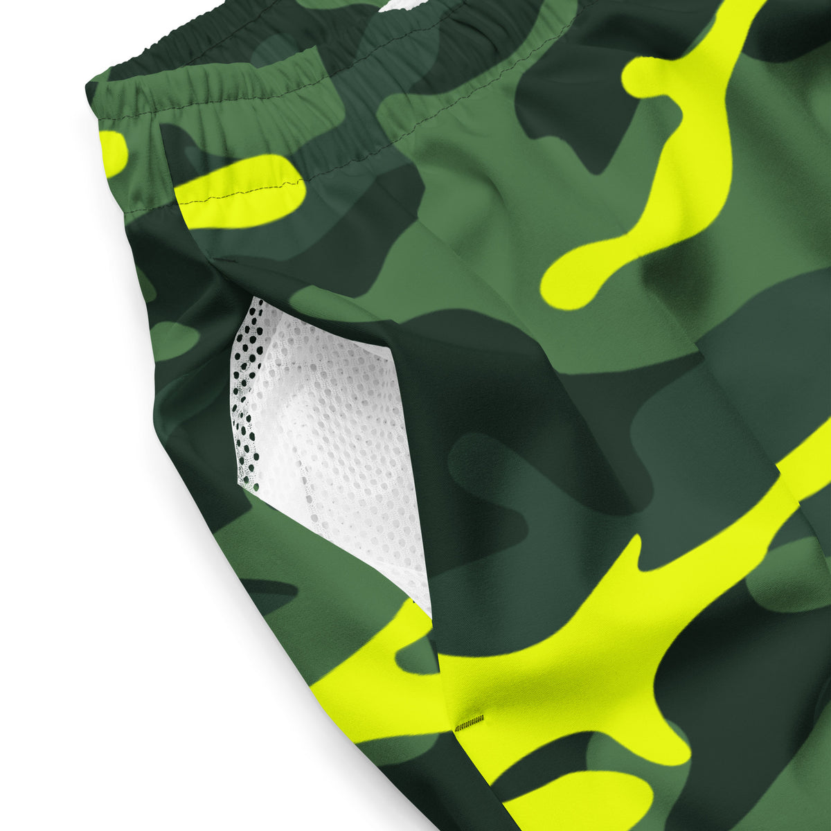 Swim &amp; Leisure Shorts, Camo-Splash, green/neon-yellow