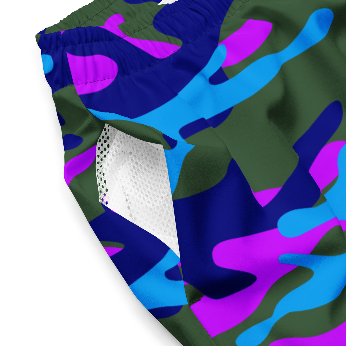 Swim &amp; Leisure Shorts, Camo-Splash, olive/blue/purple