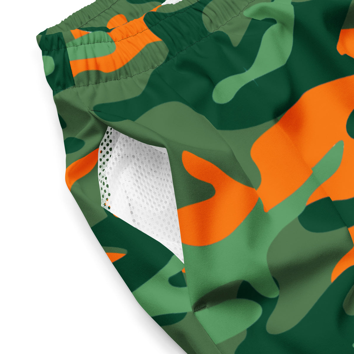 Swim &amp; Leisure Shorts, Camo-Splash, green/orange