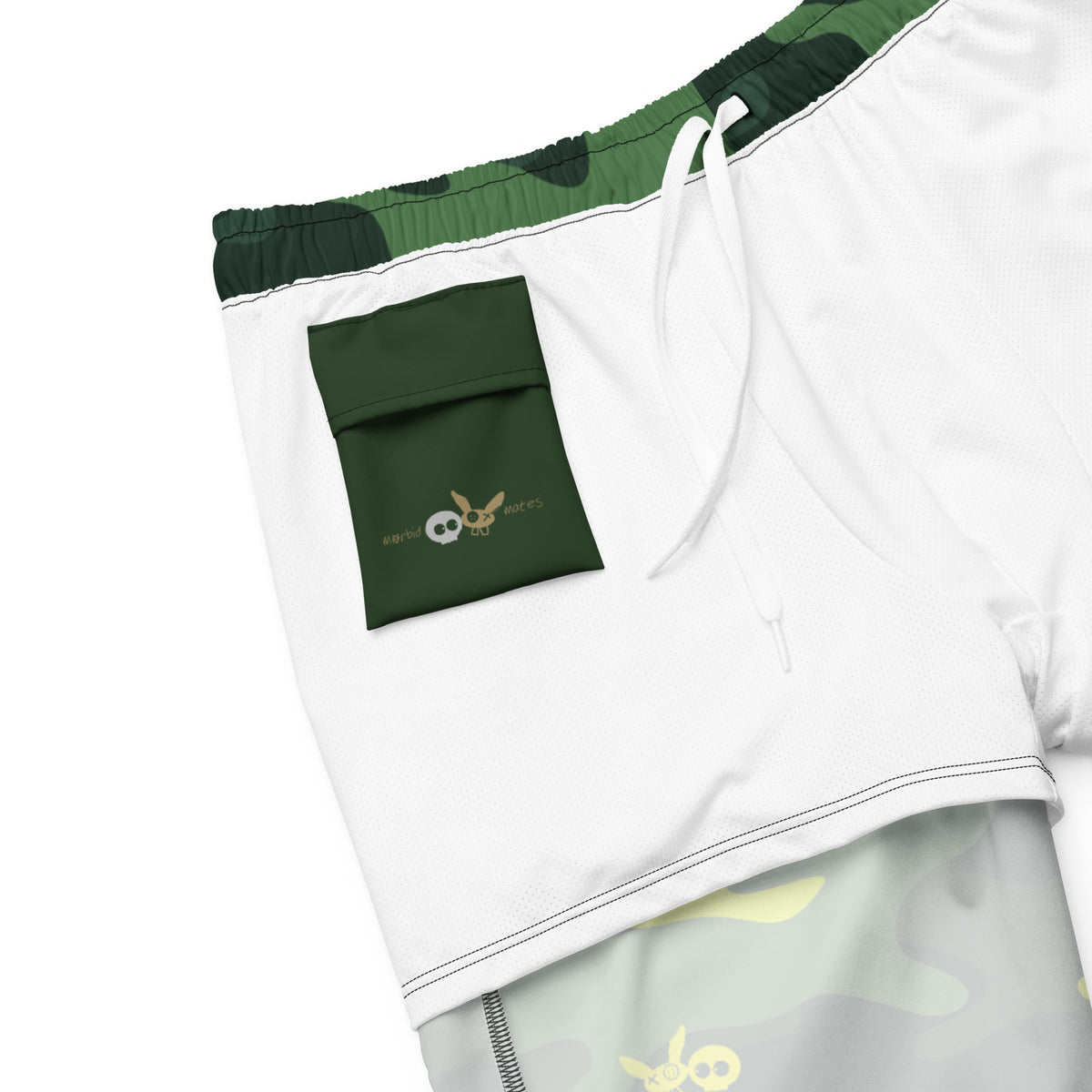 Swim &amp; Leisure Shorts, Camo-Splash, green/neon-yellow