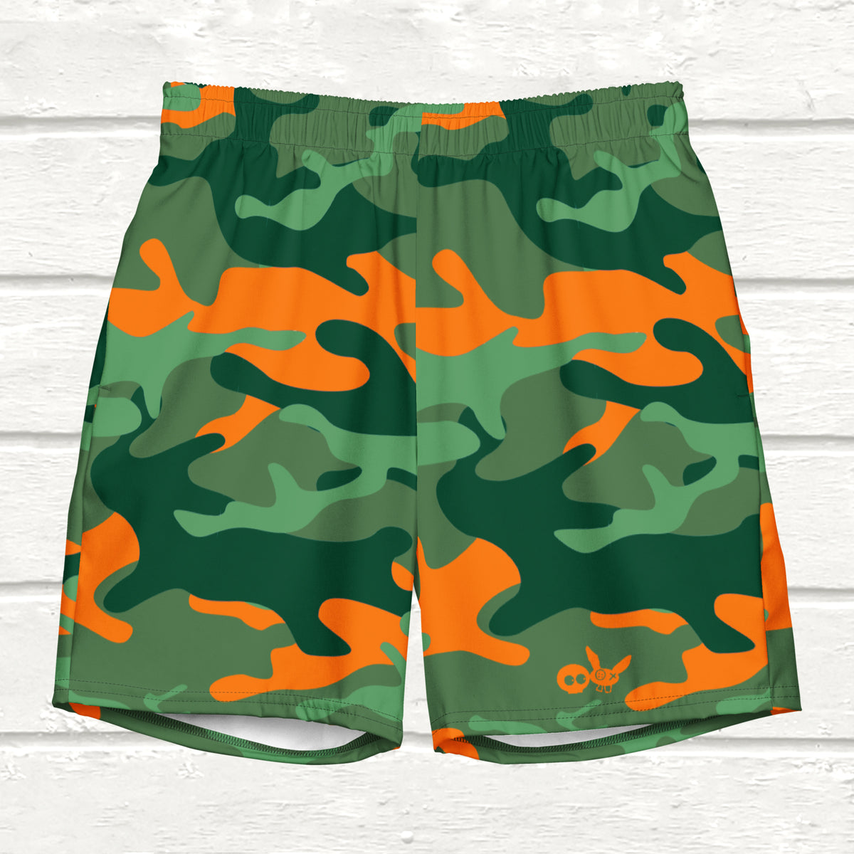 Swim &amp; Leisure Shorts, Camo-Splash, green/orange