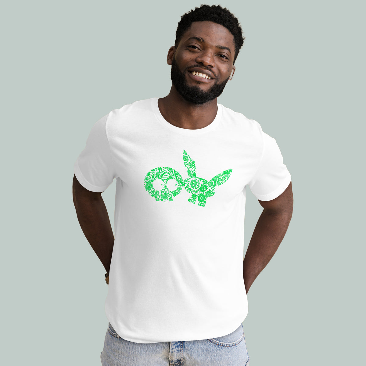 Floral Classic TEE green