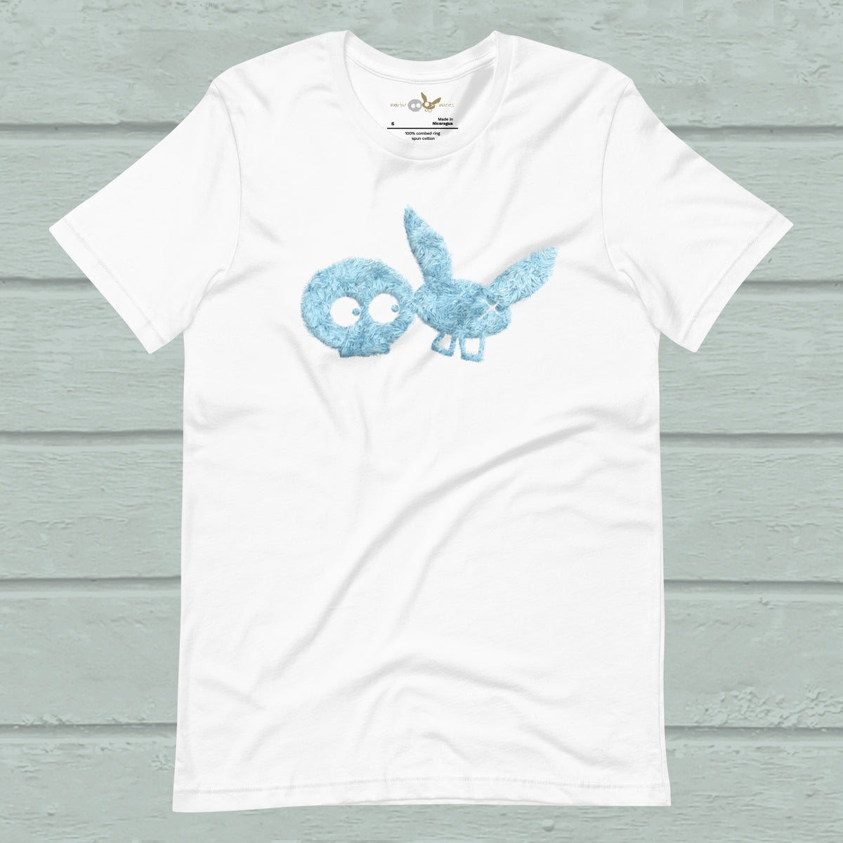 Blue Fur Print TEE
