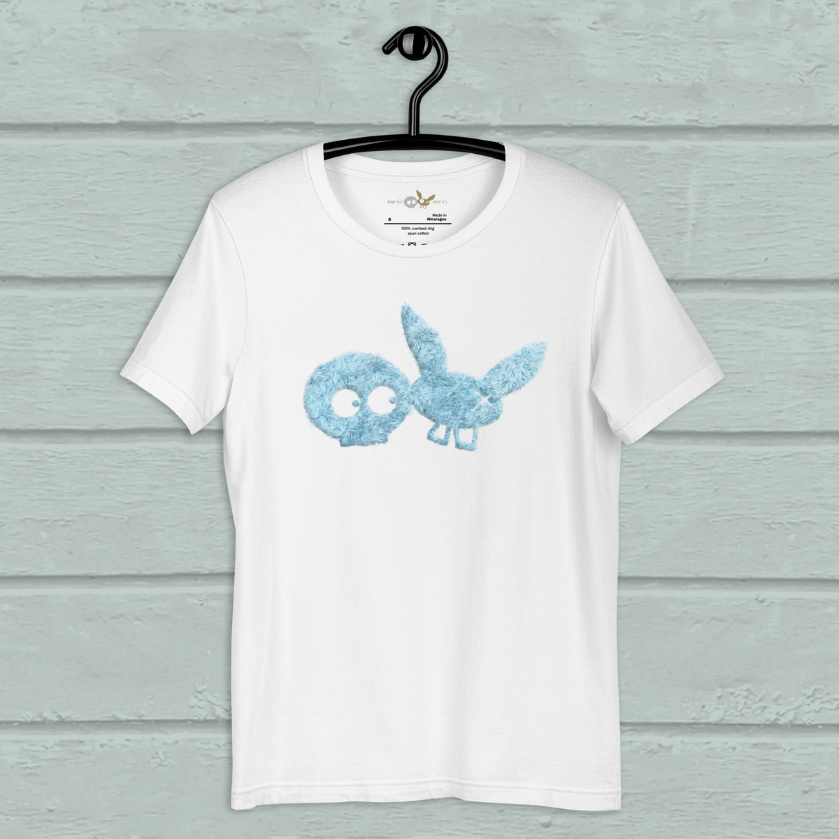 Blue Fur Print TEE