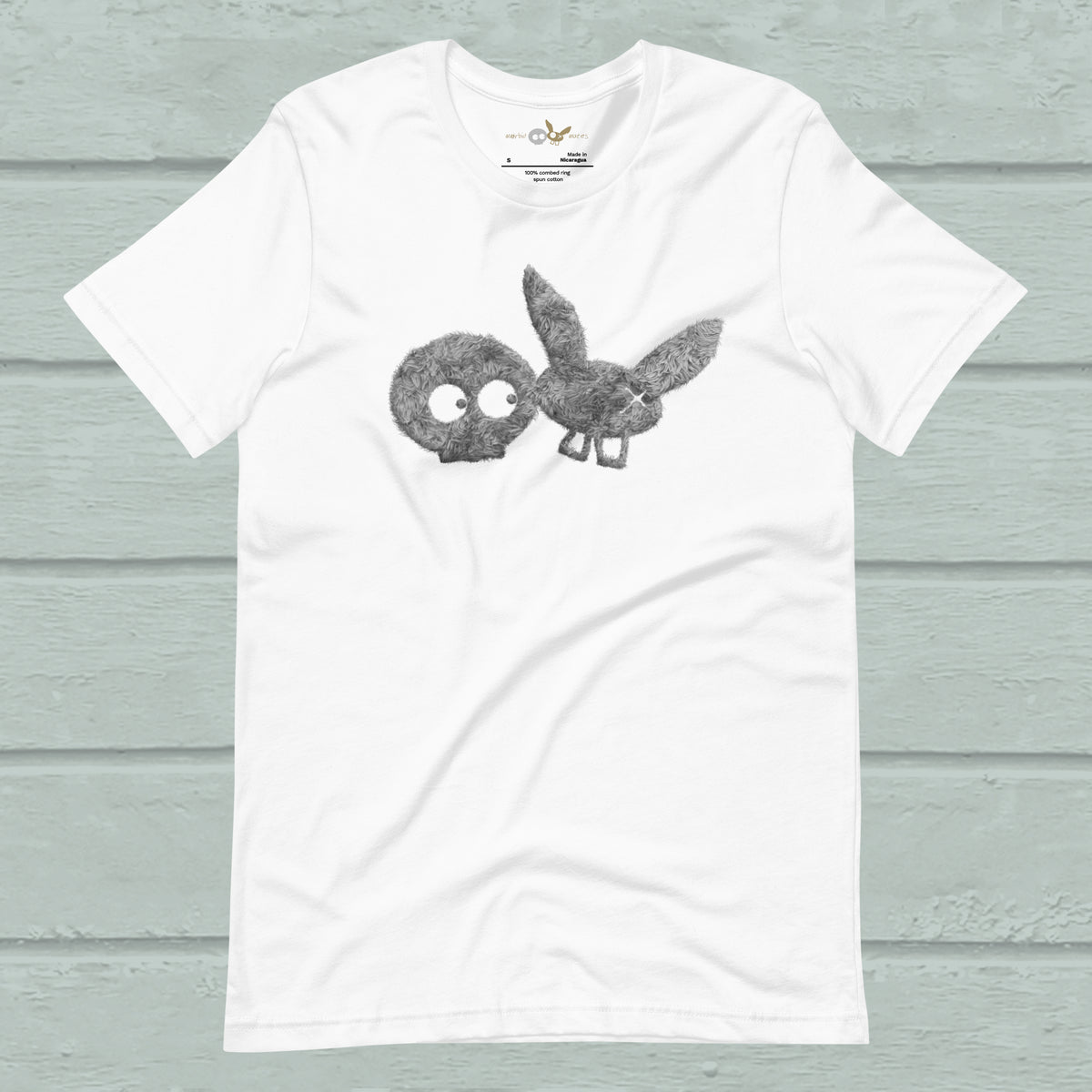 Grey Fur Print TEE