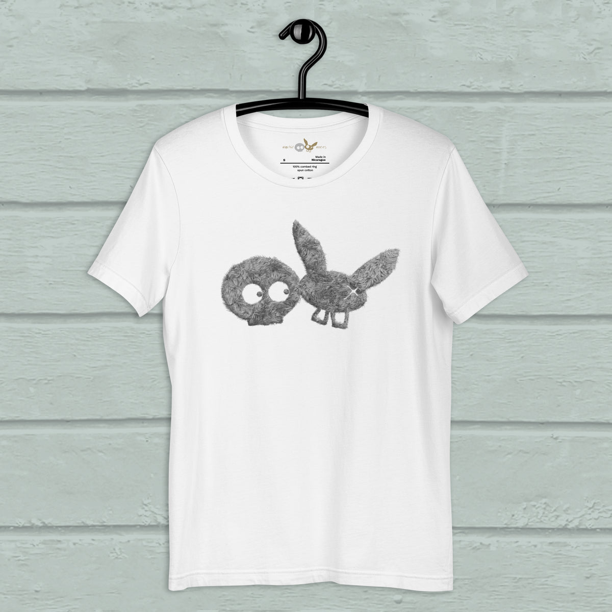 Grey Fur Print TEE