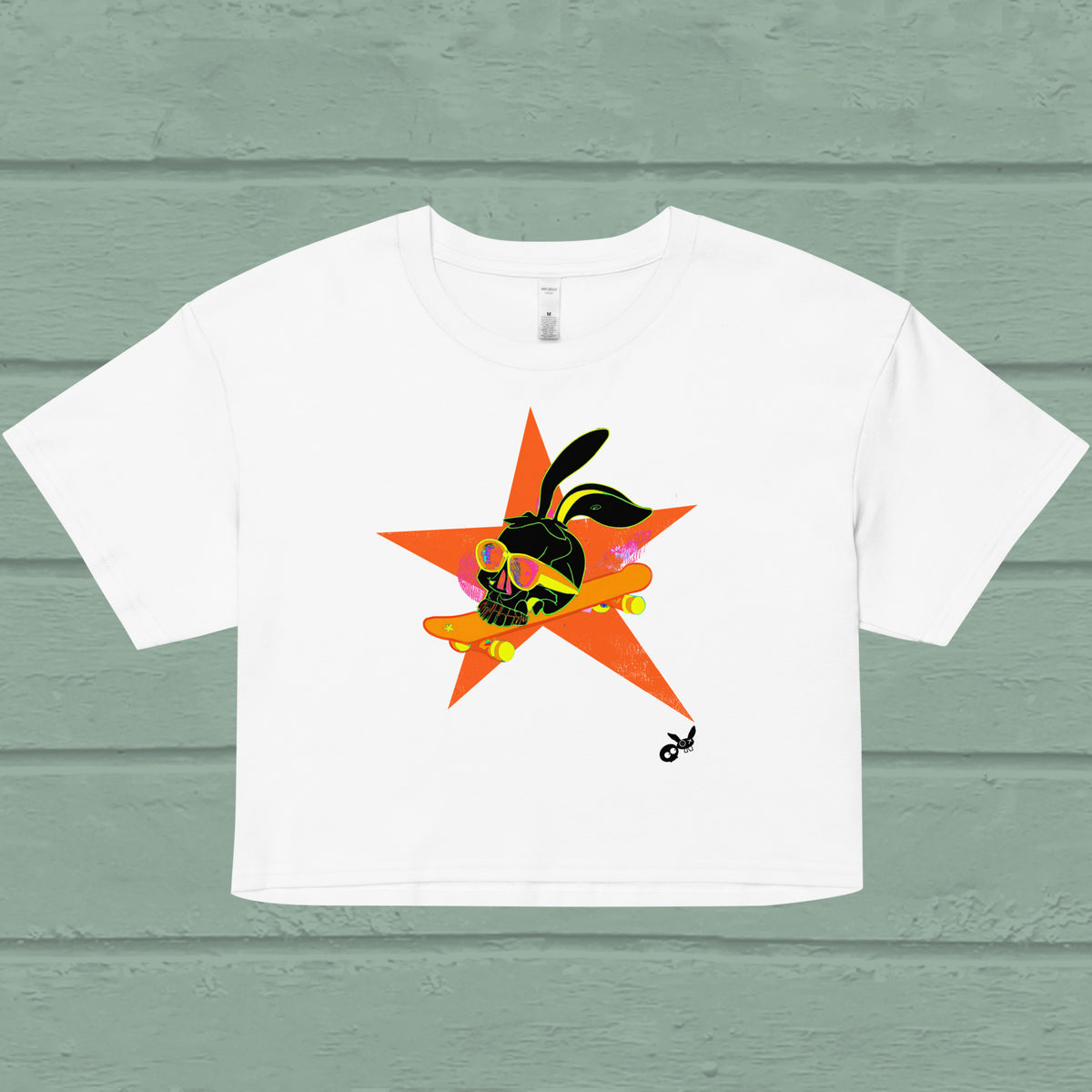 Skater Star Crop Top, orange