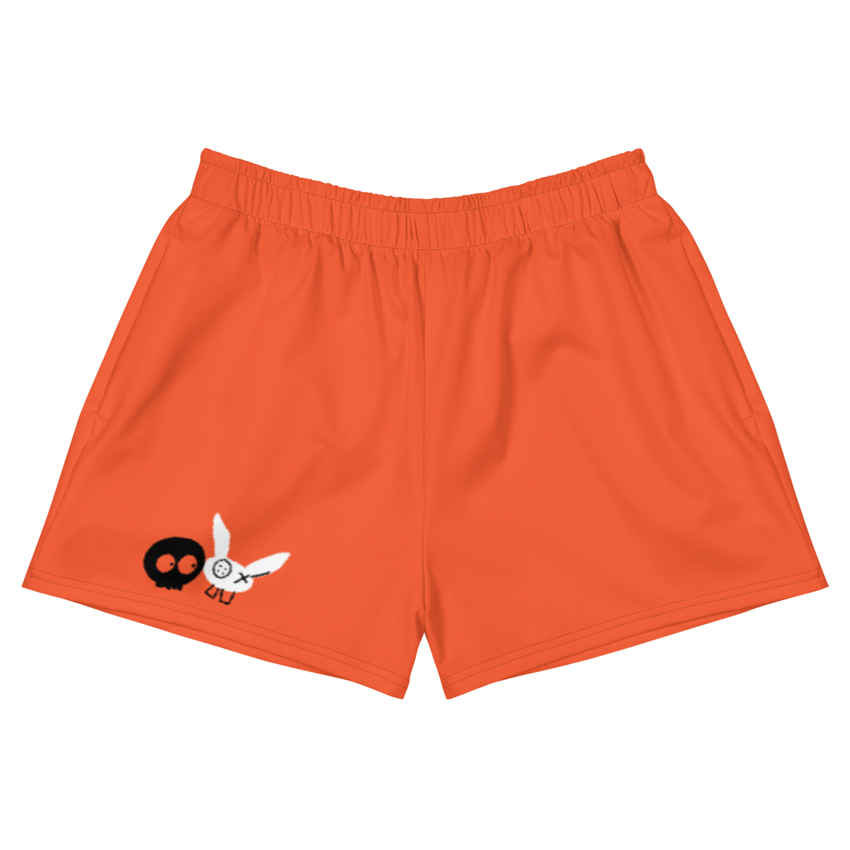Orange mm Athletic Shorts
