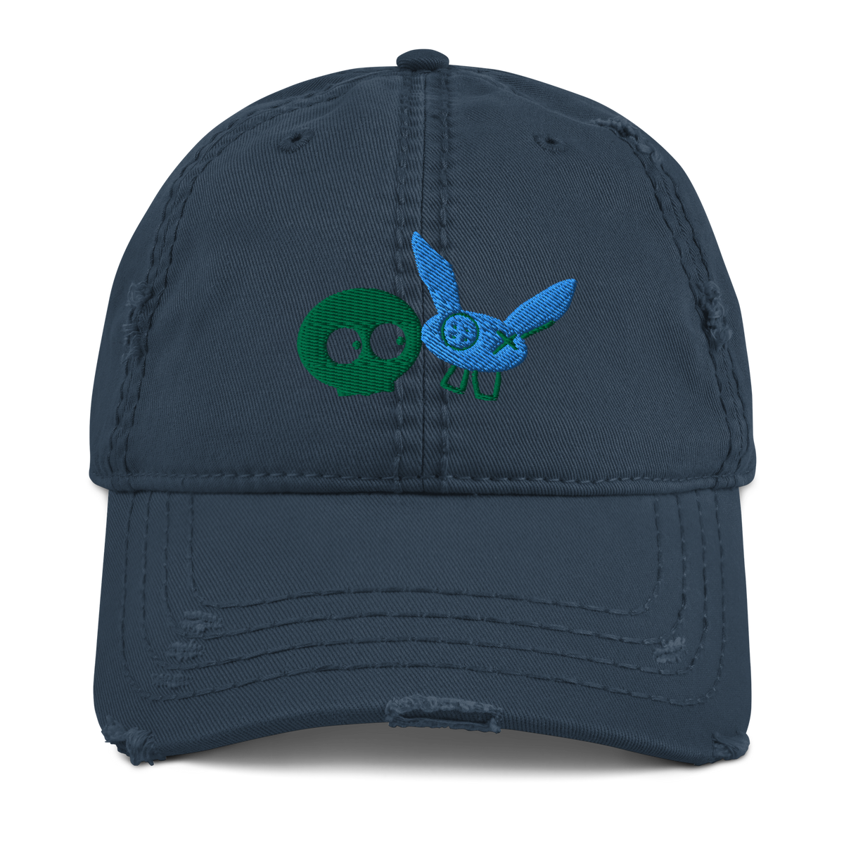 Blue Distressed mm/Otto Cap