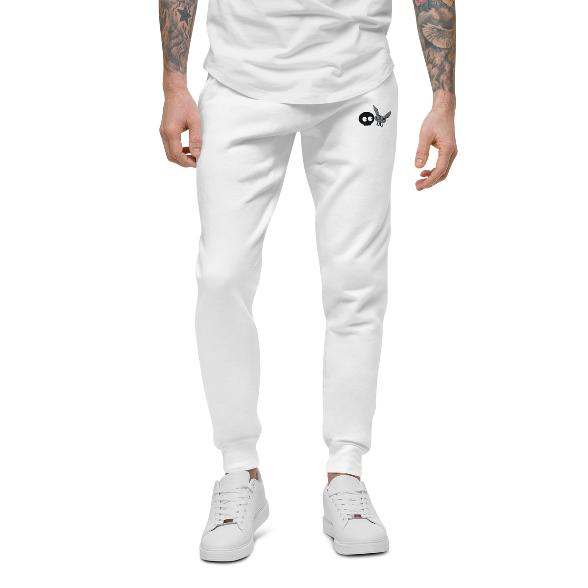 White Blue Super Soft Premium mm/ Cotton Heritage Sweatpants
