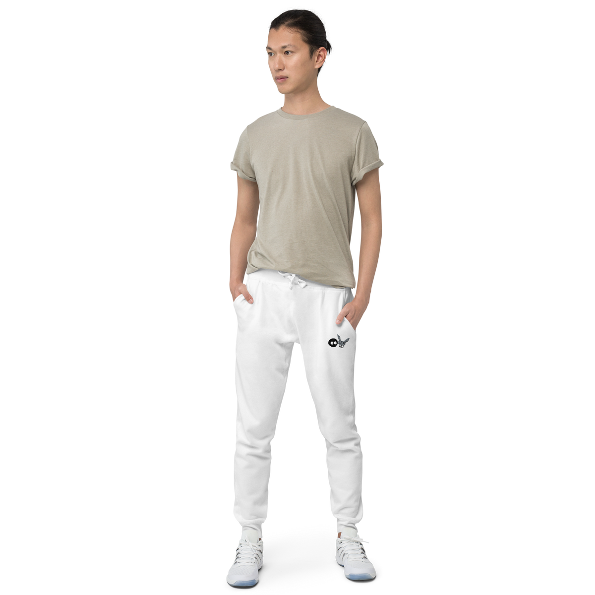 White Blue Super Soft Premium mm/ Cotton Heritage Sweatpants
