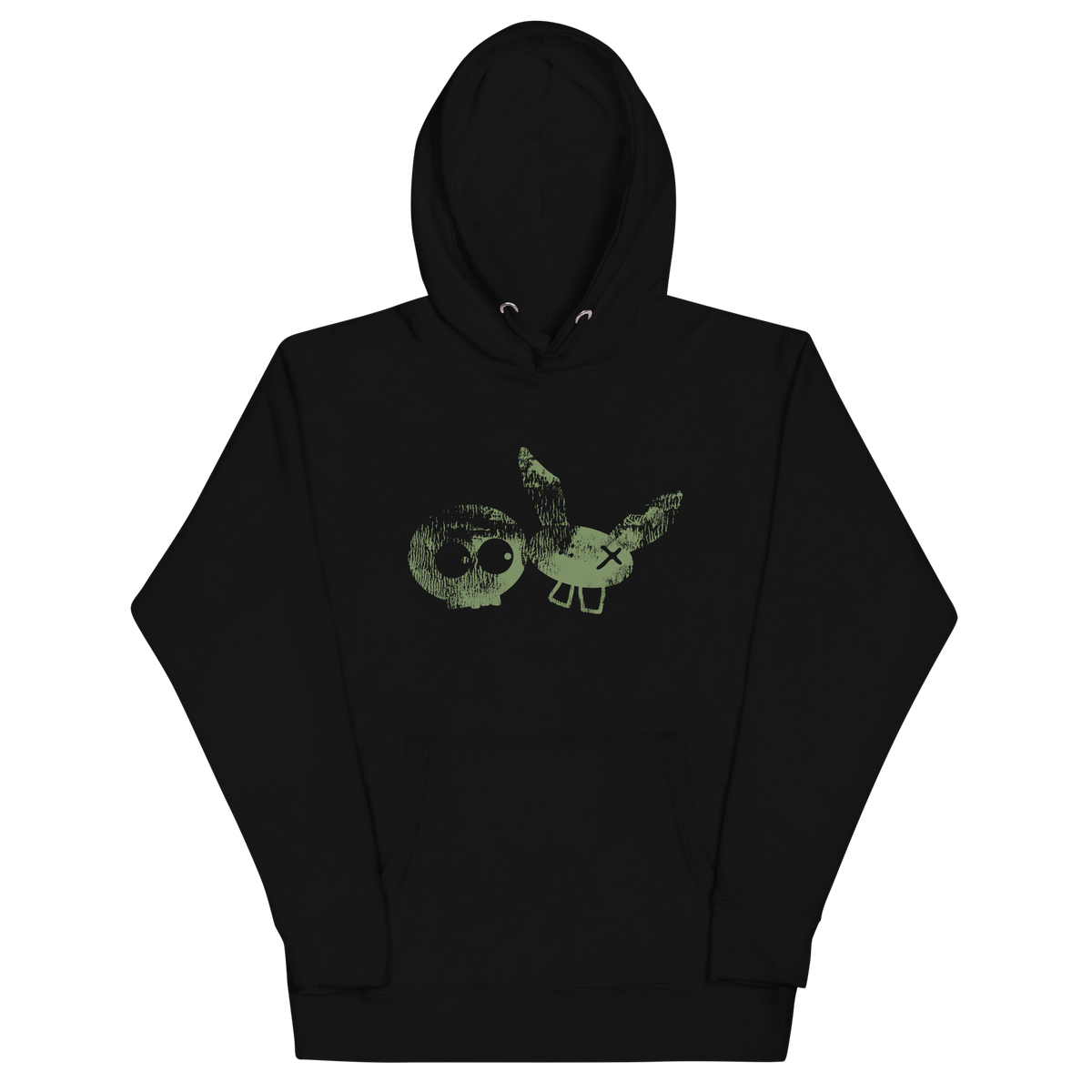 Black/Olive Super Soft mm Stamp Hoodie