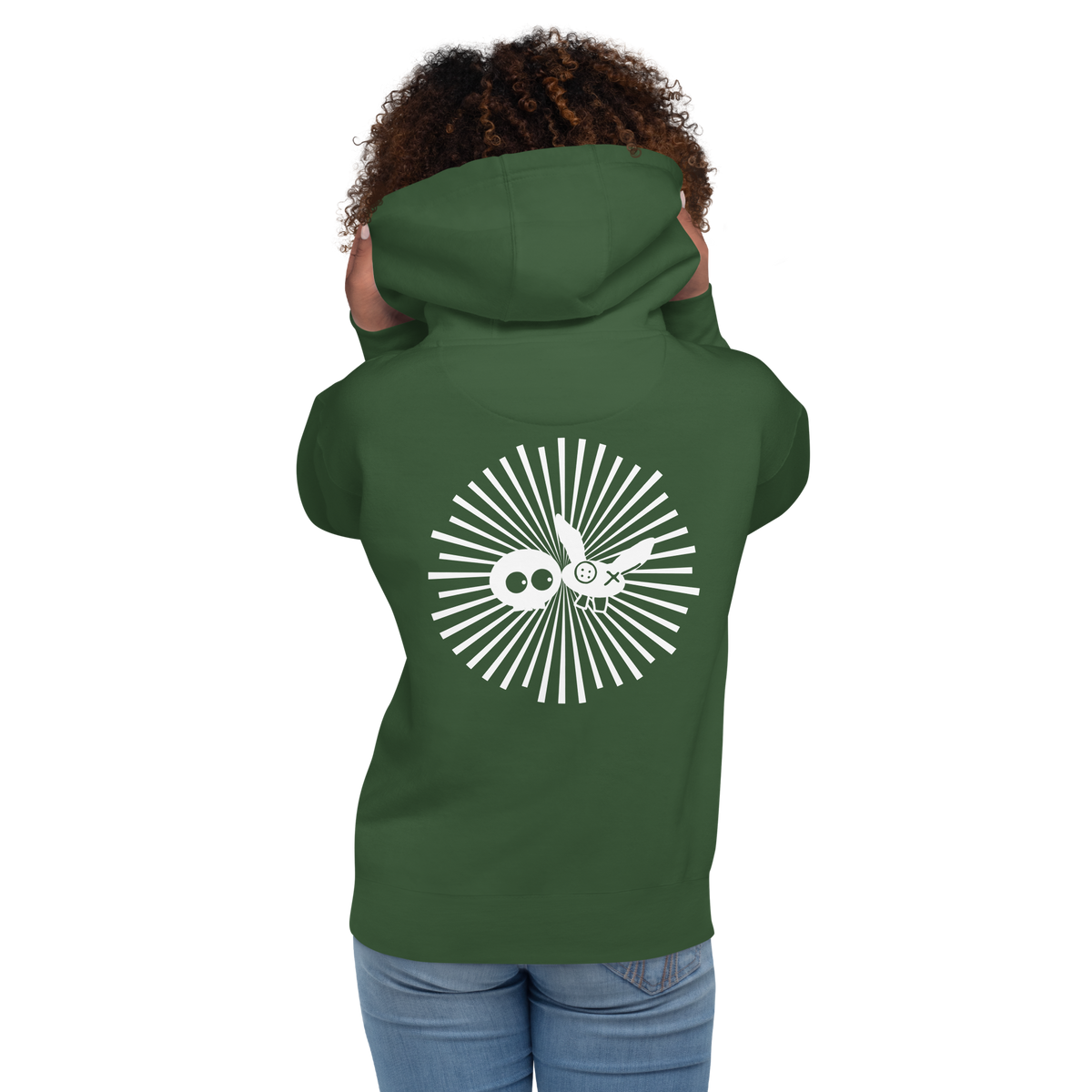 Green/White Super Soft mm Radiation Hoodie