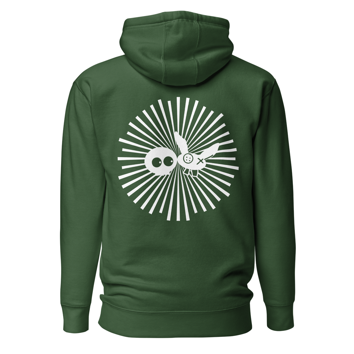 Green/White Super Soft mm Radiation Hoodie