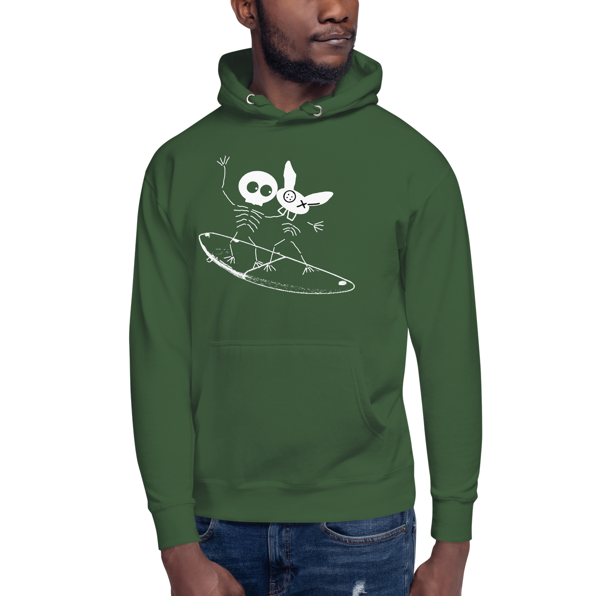 Green Super Soft mm Surfers Hoodie