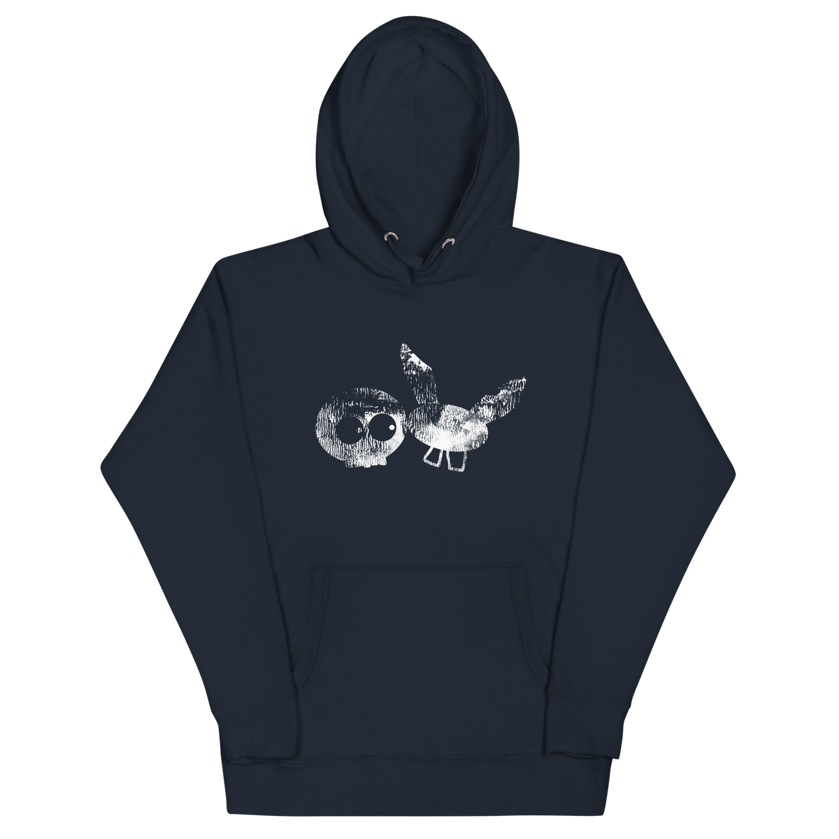 Navy Blue Super Soft mm Stamp Hoodie