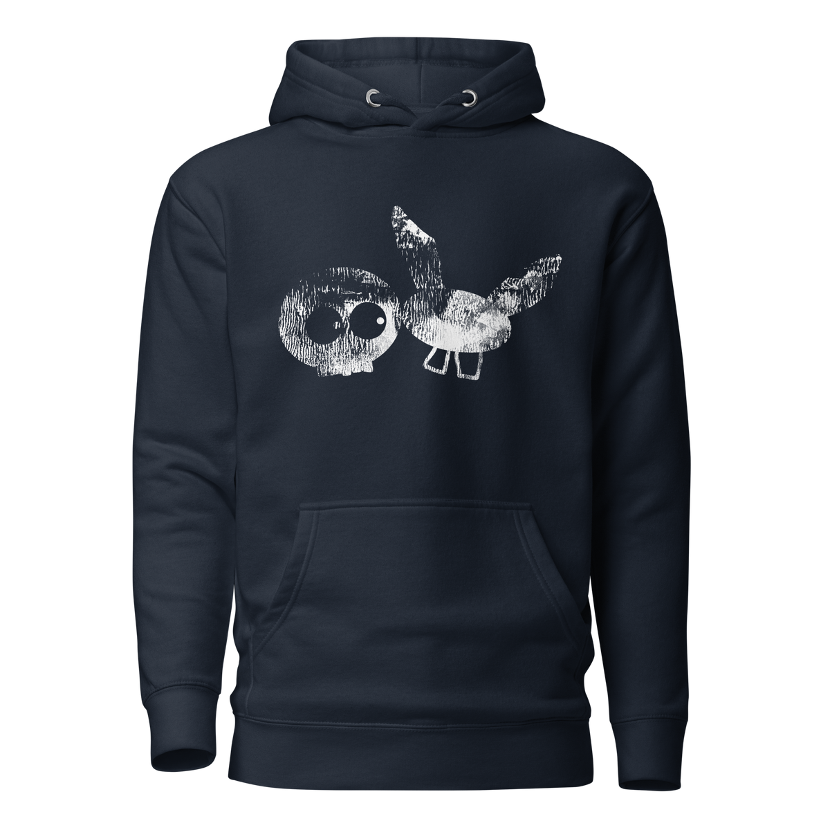 Navy Blue Super Soft mm Stamp Hoodie