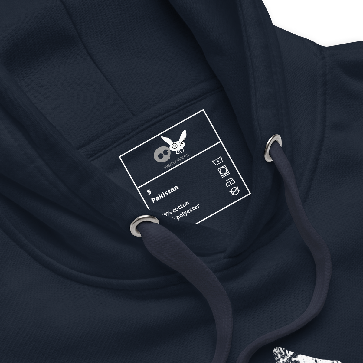 Navy Blue Super Soft mm Stamp Hoodie