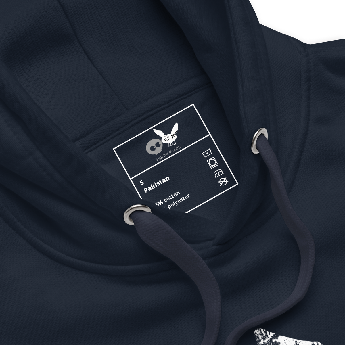 Navy Blue Super Soft mm Stamp Hoodie