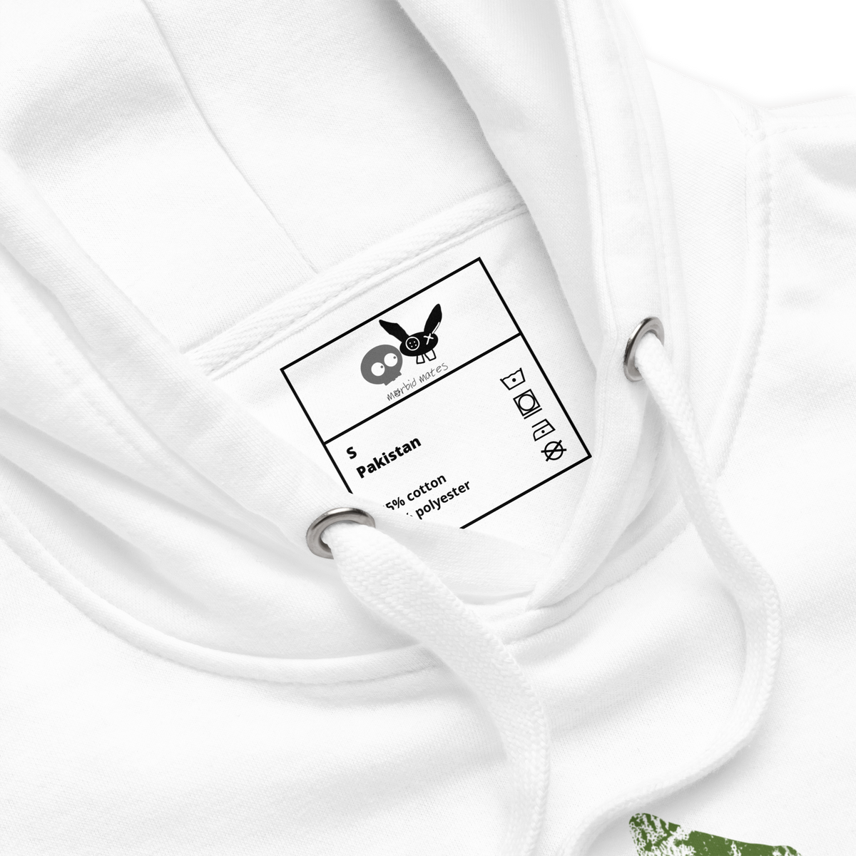 White/Olive Super Soft mm Hoodie